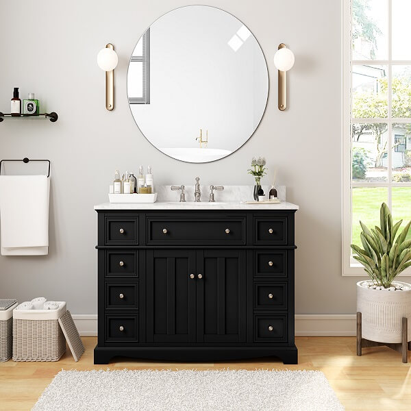 Fremont 49" Single Sink Vanity - Black