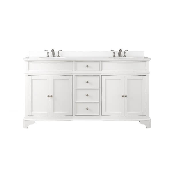 Terryn 72" Double Sink Vanity - White